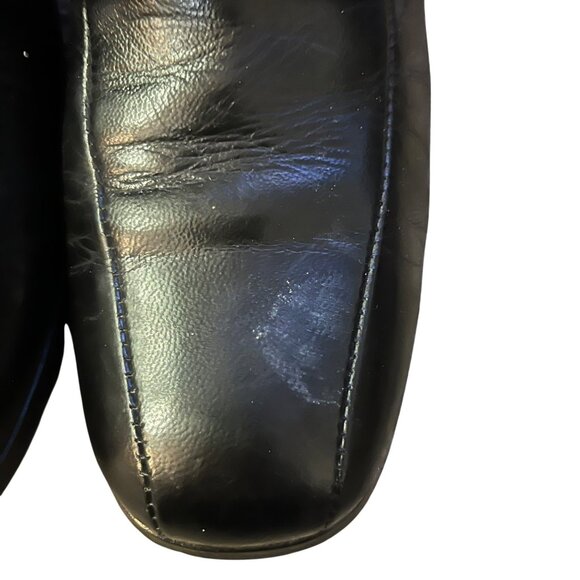 Vintage Hanover Leather Strap Loafer Dress Shoes Mens 9.5 M Used Black main image 12